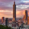 high rise building during sunset